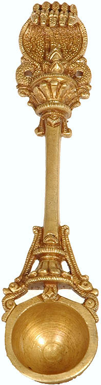 Ritual Spoon with Five Hooded Serpent Handle