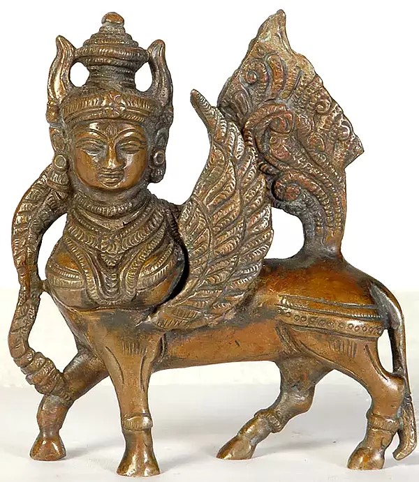 4" Kamadhenu Brass Statue - The Wish-Fulfilling Cow | Handmade | Made In India