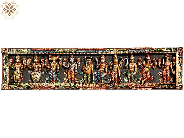 Dashavatara Panel (Ten Incarnations of Shri Vishnu)