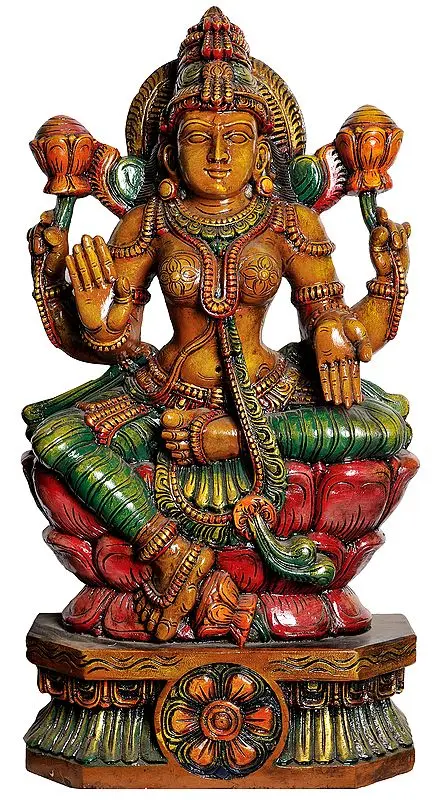 In Exact Adherence to Goddess Lakshmi’s Classical Iconography (Large Size)