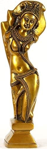 14" Lady Torso In Brass | Handmade | Made In India