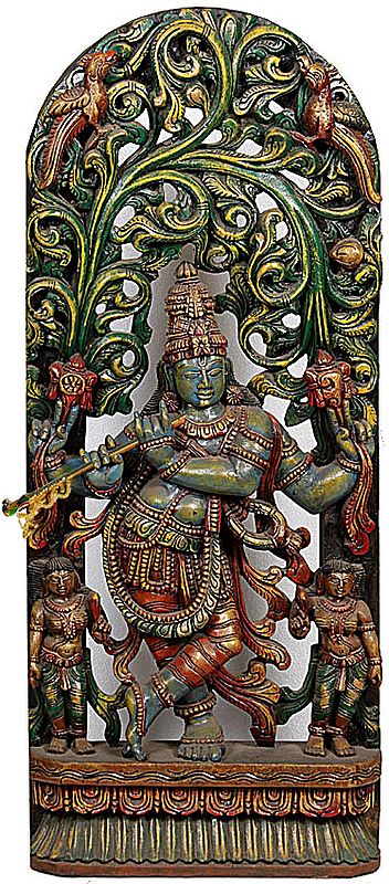 The Enrapt Flute Player: Krishna as Vishnu