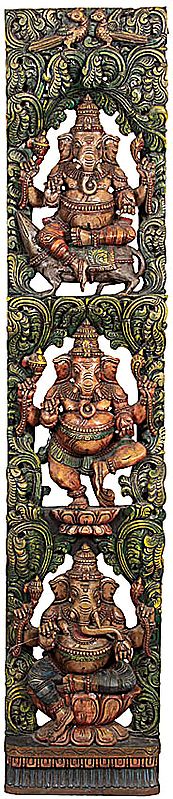Three Images of Lord Ganesha