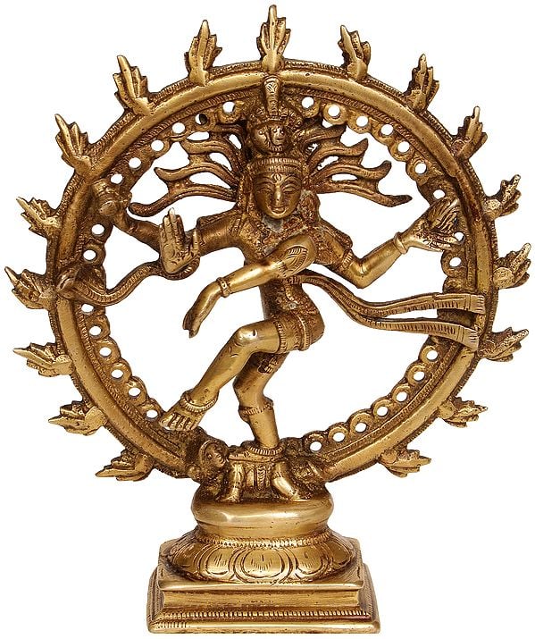 6" Nataraja In Brass | Handmade | Made In India