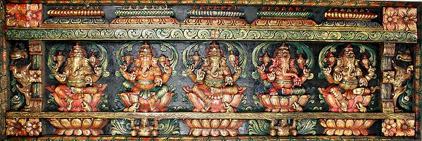 Pancha Ganesha Panel