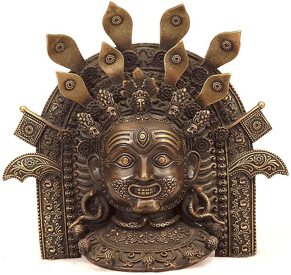Bhairava Wall Hanging Mask (Repousse)