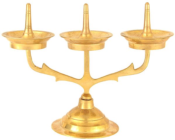 Triple Lamp from Kerala