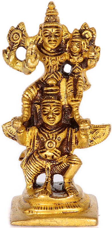Lakshmi Vishnu on Garuda (Small Sculpture)