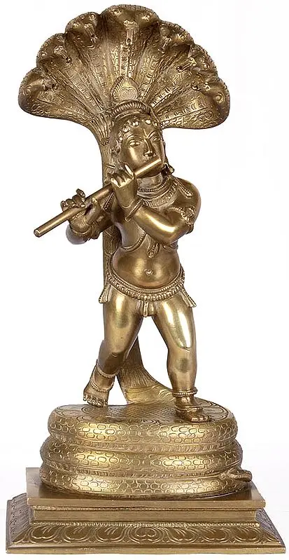 Krishna Dancing Over the Serpent Kaliya