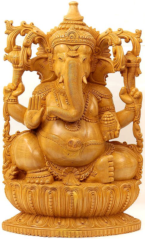 Lord Ganesha Blessing His Devotees