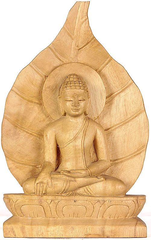 Buddha in Bhumisparsha  Seated Against the Backdrop of Pipal