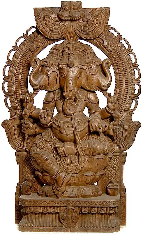 Tri-Mukha Ganesha