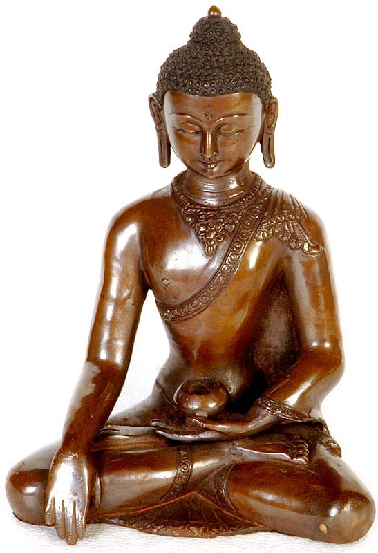 Seated Buddha in Bhumisparsha-mudra