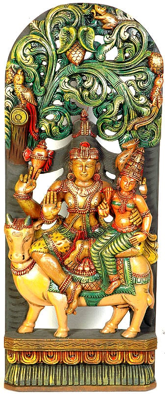 Shiva Parvati on Nandi