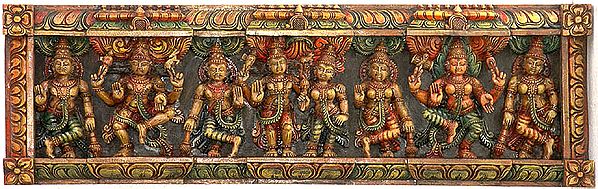 Shiva Parvati with Virabhadra, Attendant and Doorkeepers
