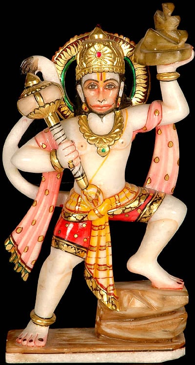Shri Hanuman Holding the Mount Sanjeevani