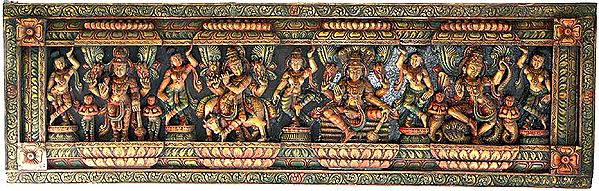 Shri Krishna Panel with Bhagavan Narayana