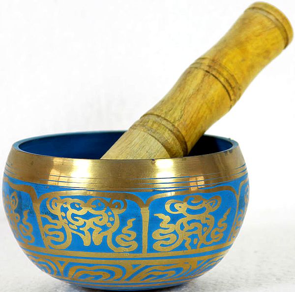 Singing Bowl with Stylized Conch Inside