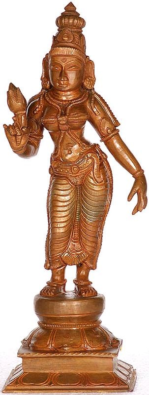 Standing Lakshmi with a Lotus Bud