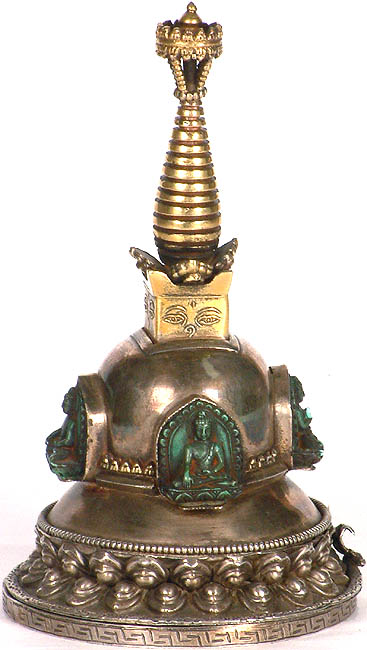 Svayambhunath Votive Stupa with Dhyani Buddhas