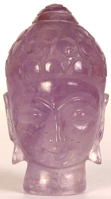 The Buddha Head (Carved in Amethyst)
