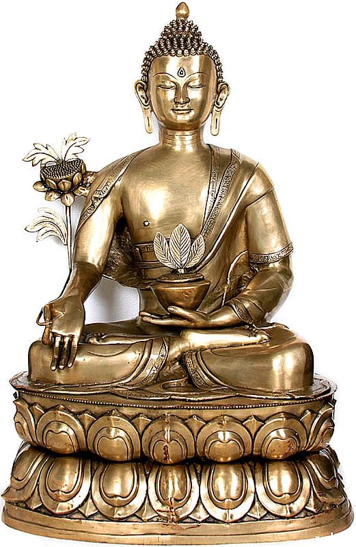 38" (Tibetan Buddhist Deity) Large Size Finest Physician The World Has Ever Seen In Brass | Handmade | Made In India