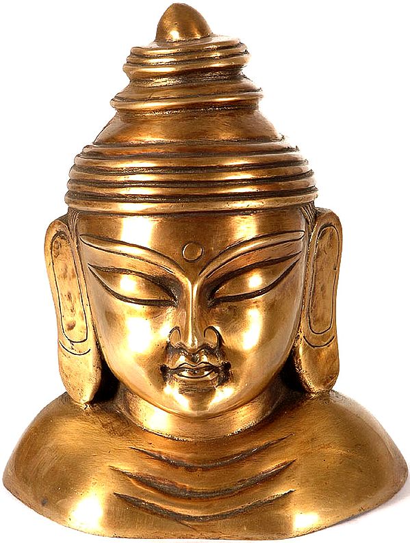 Turbaned Buddha Bust