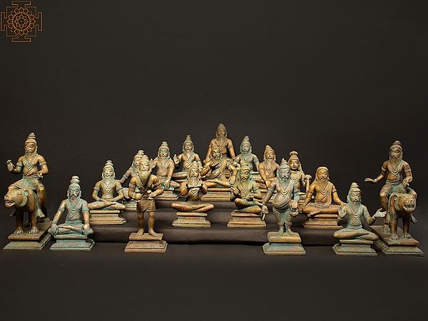 Set of 18 Siddhars | Bronze Sculptures