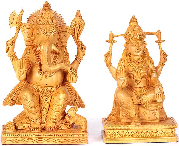 Shri Ganesha and Goddess Lakshmi