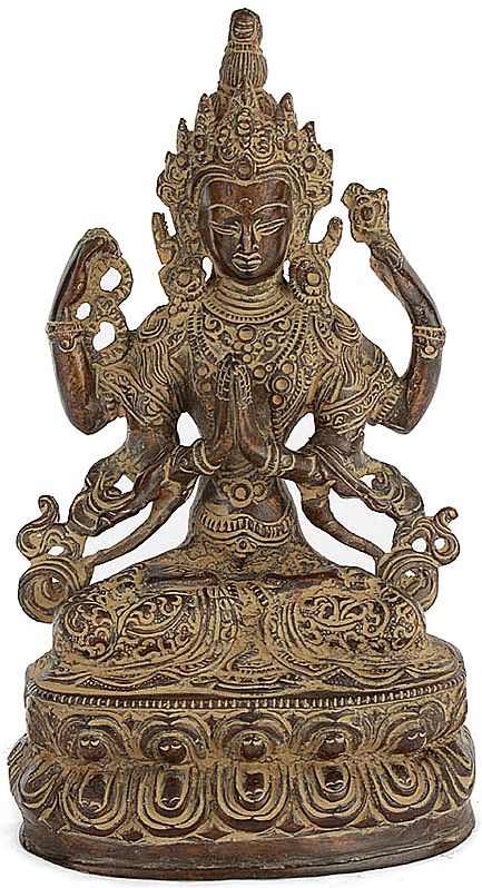 Tibetan Buddhist Deity: Chenrezig (Shadakshari Lokeshvara)
