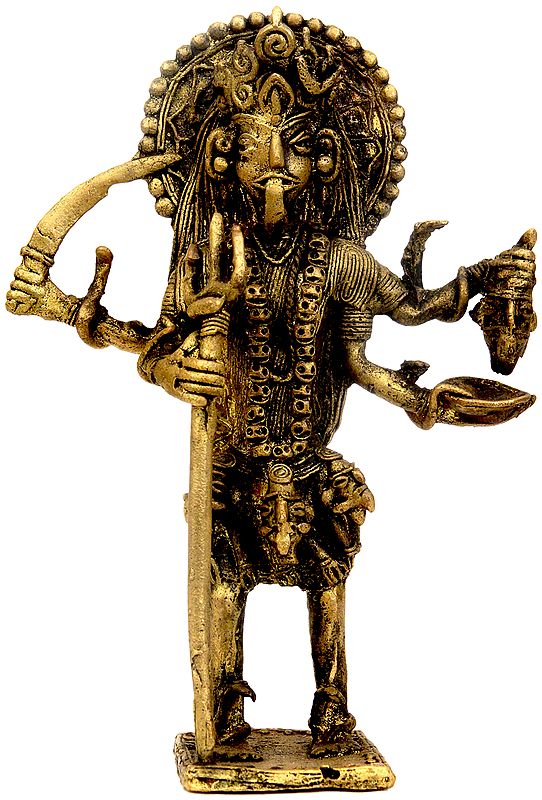 Goddess Kali (Tribal Sculpture from Bastar)