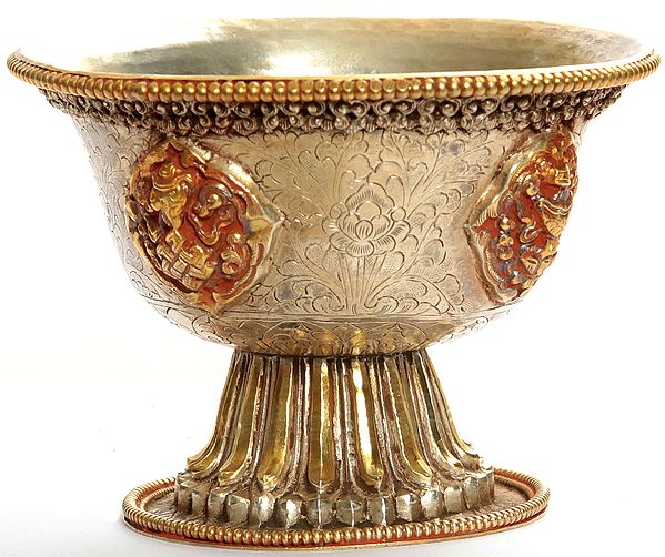 Ritual Cup with Auspicious Symbols