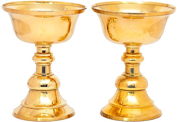 Pair of Butter Lamps