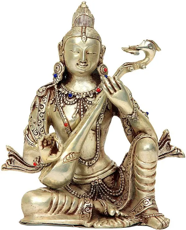 Goddess Saraswati Plays Veena