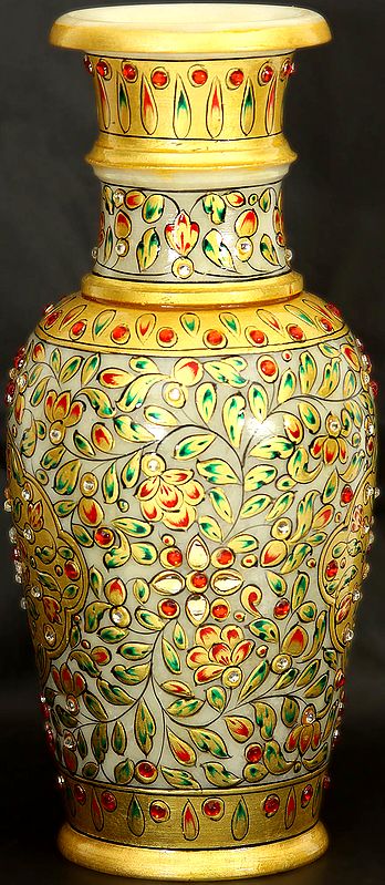Marble Floral Vase