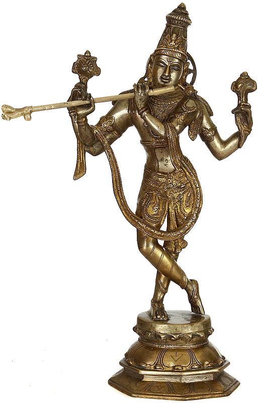 Lord Krishna (Antiquated Sculpture)