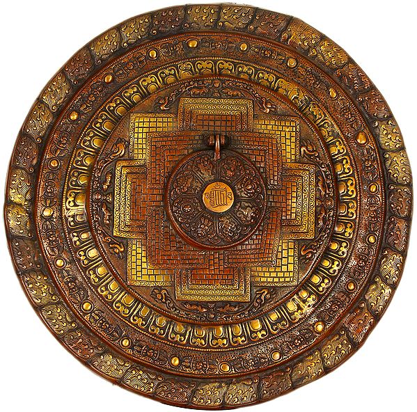 Tibetan Buddhist Mandala Plate