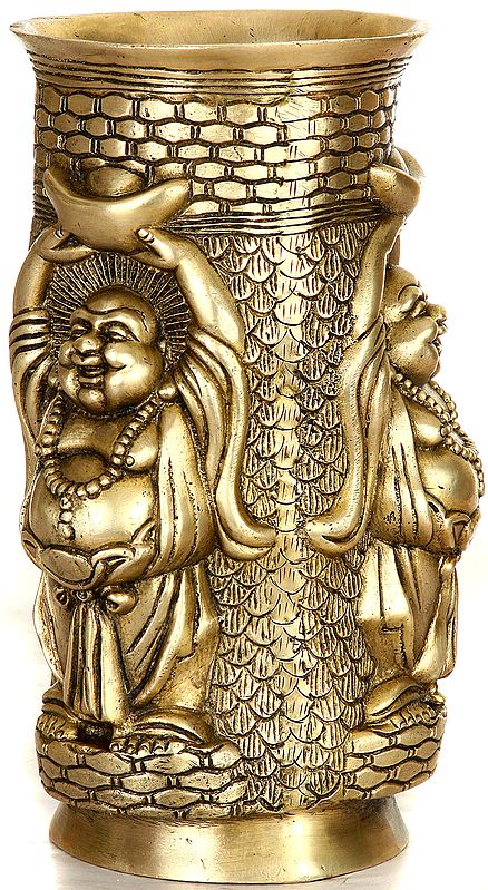 Laughing Buddha Flower Pot