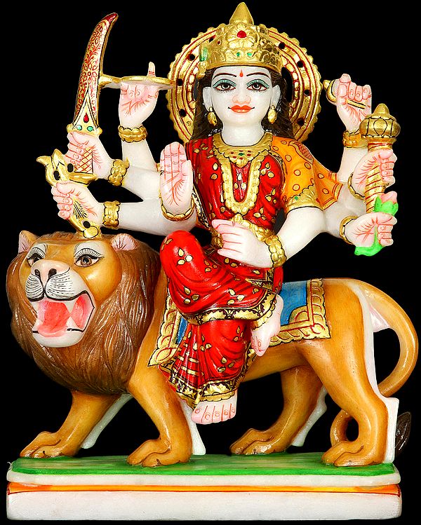 The Marble Image of Eight-armed Durga