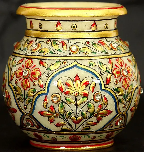 Marble Floral Pot