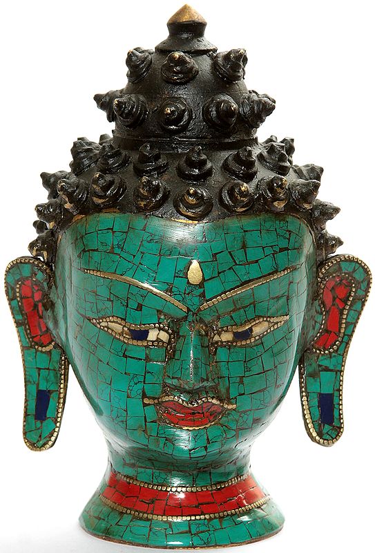 The Buddha Head (Inlay Sculpture)