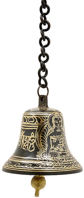 The Buddha Hanging Bell with the Syllable Om Mani Padme Hum