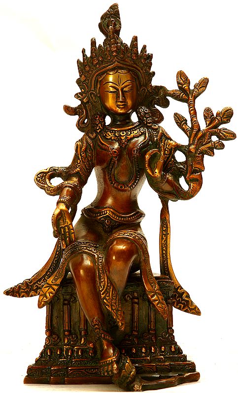 Goddess Tara Seated on a Throne