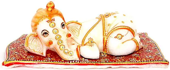 Reclining Baby Ganesha