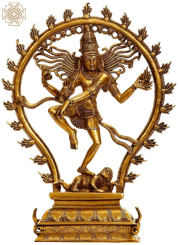 16" Nataraja - The King of Dancers In Brass | Handmade | Made In India