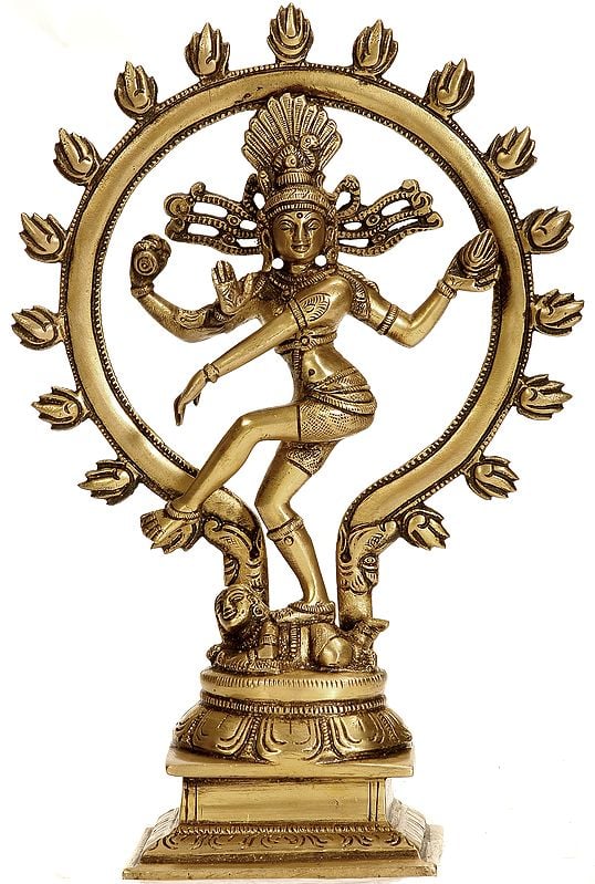 9" Nataraja - King of Dancers In Brass | Handmade | Made In India