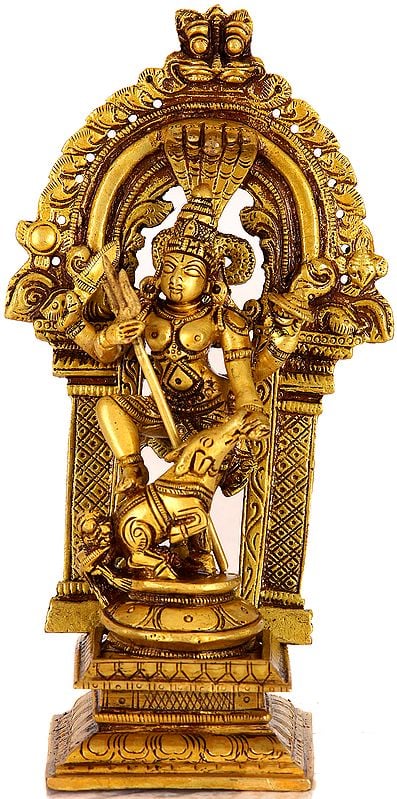 Goddess Durga Killing Mahishasura