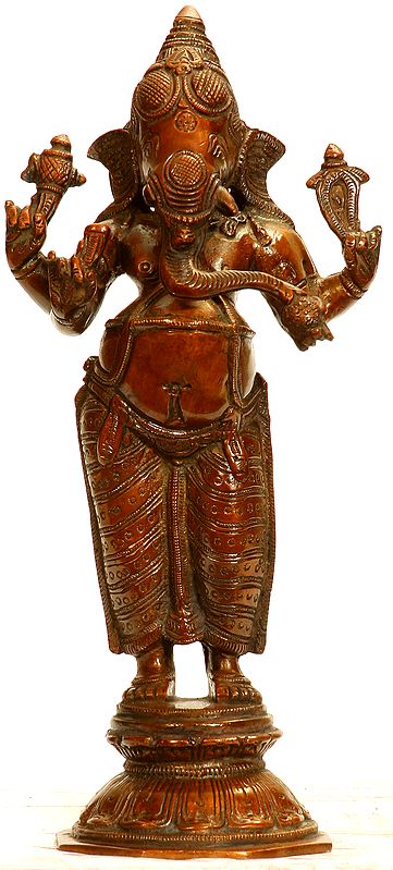 Ekadanta Ganesha Standing Ganesha Wearing Dhoti