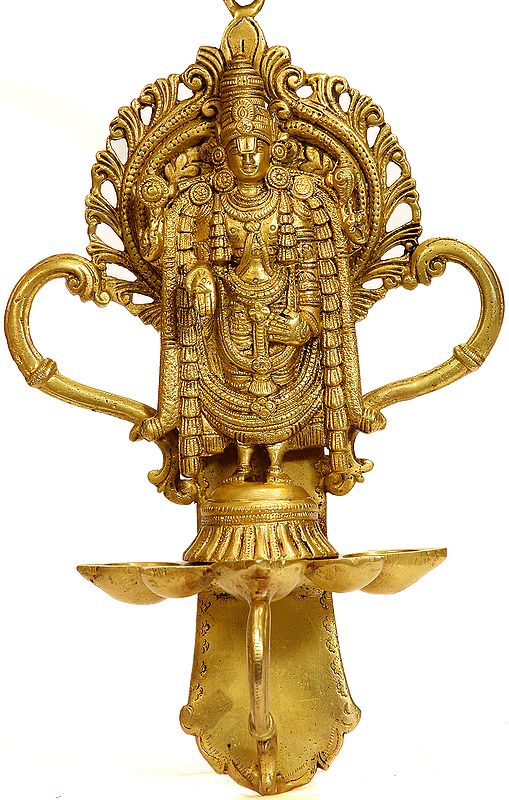 Lord Venkateshvara Lamp (Wall Hanging)