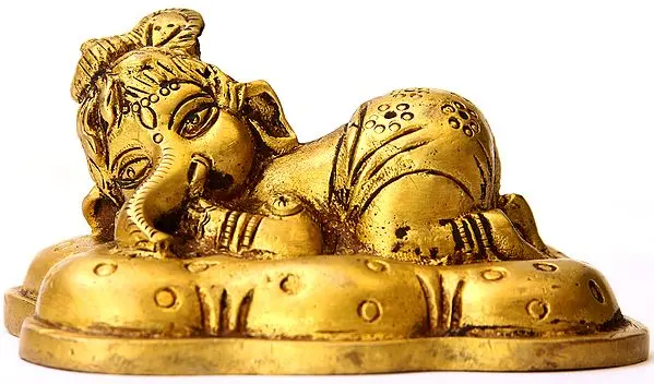 Reclining Baby Ganesha